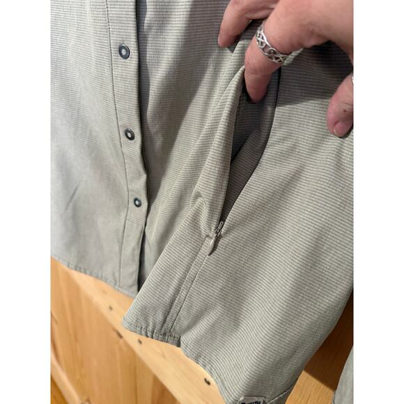 Duluth Trading Co Sol Survivor Sun Protection Shirt Jac UPF 50 Tan Women’s L - Picture 4 of 5